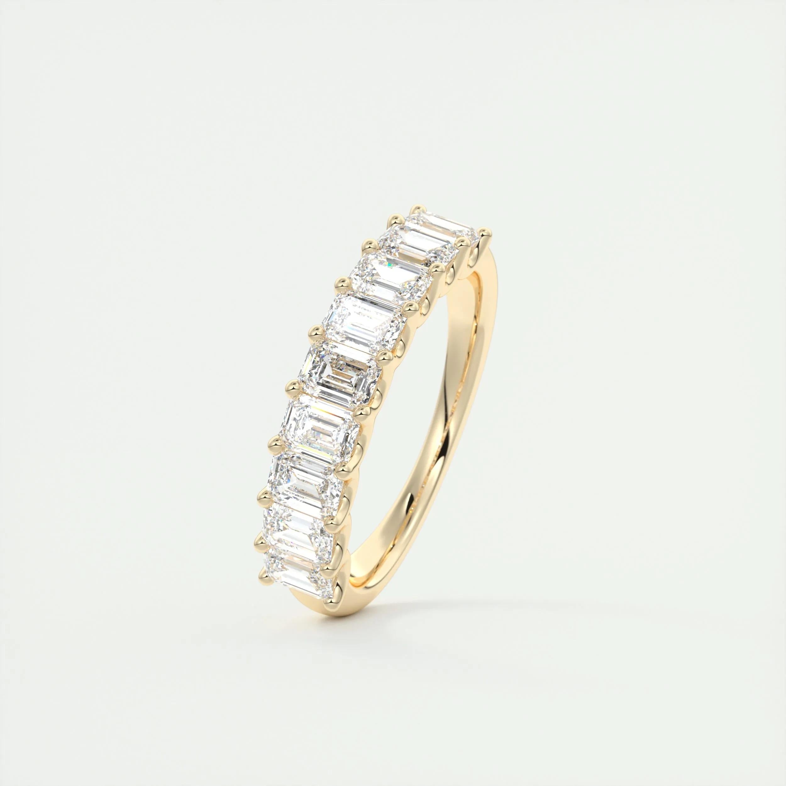 emerald-cut-half-eternity-moissanite-bridal-wedding-band