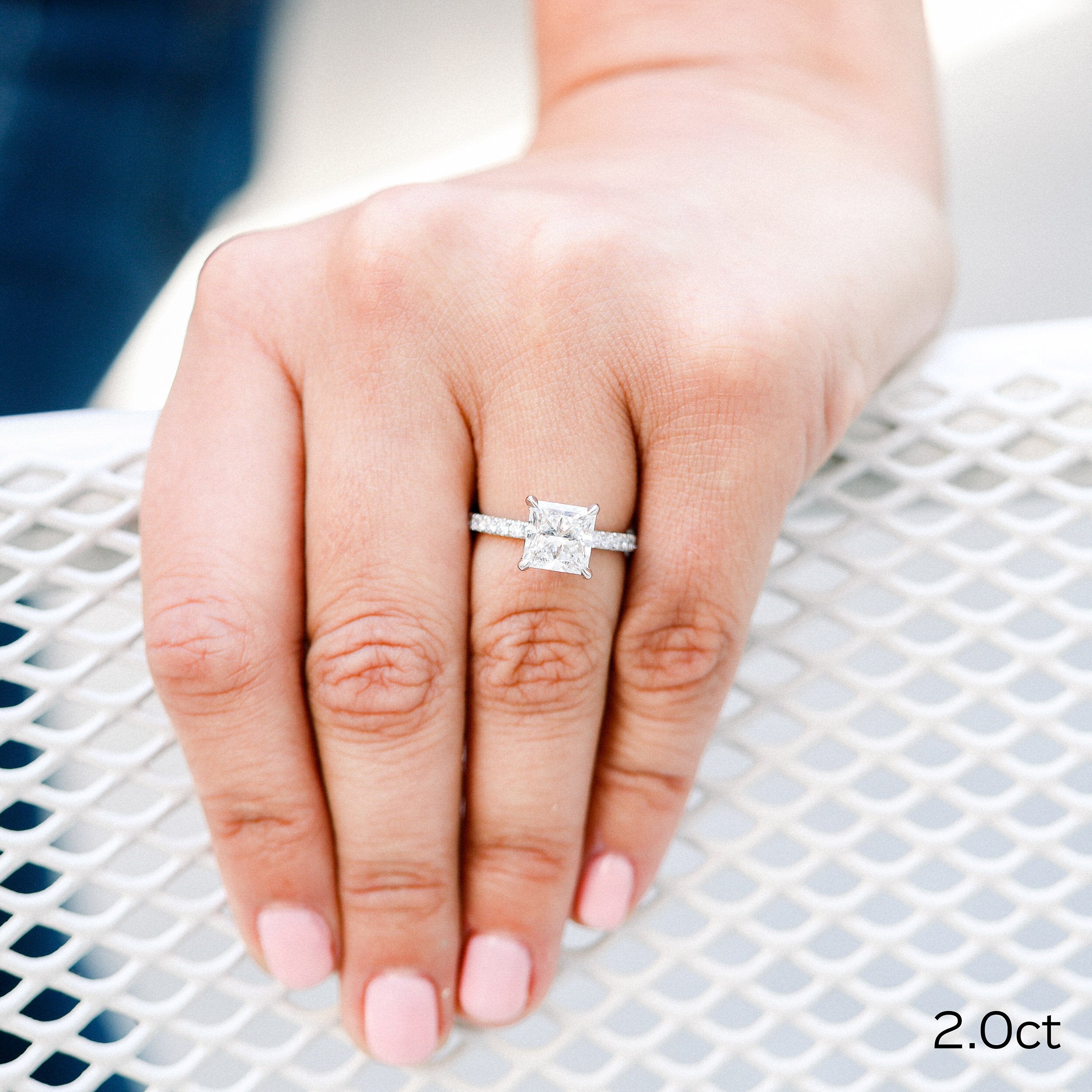 Moissanite diamond cluster drop earrings online