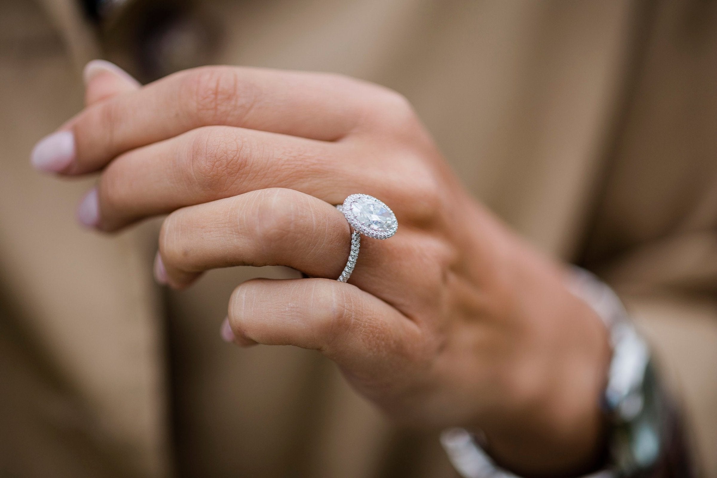 Exquisite moissanite rings