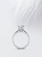 Princess Cut Diamond Solitaire Moissanite Engagement Ring For Her