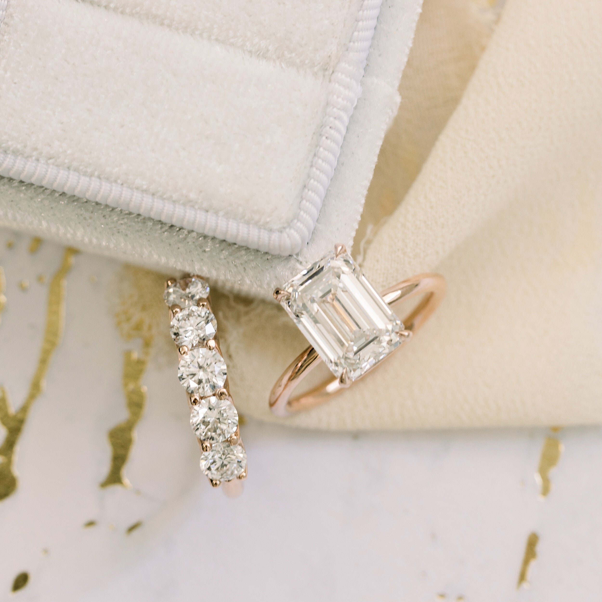 2.75ct Emerald Cut Moissanite Diamond Engagement Ring For Women With Solitaire Setting