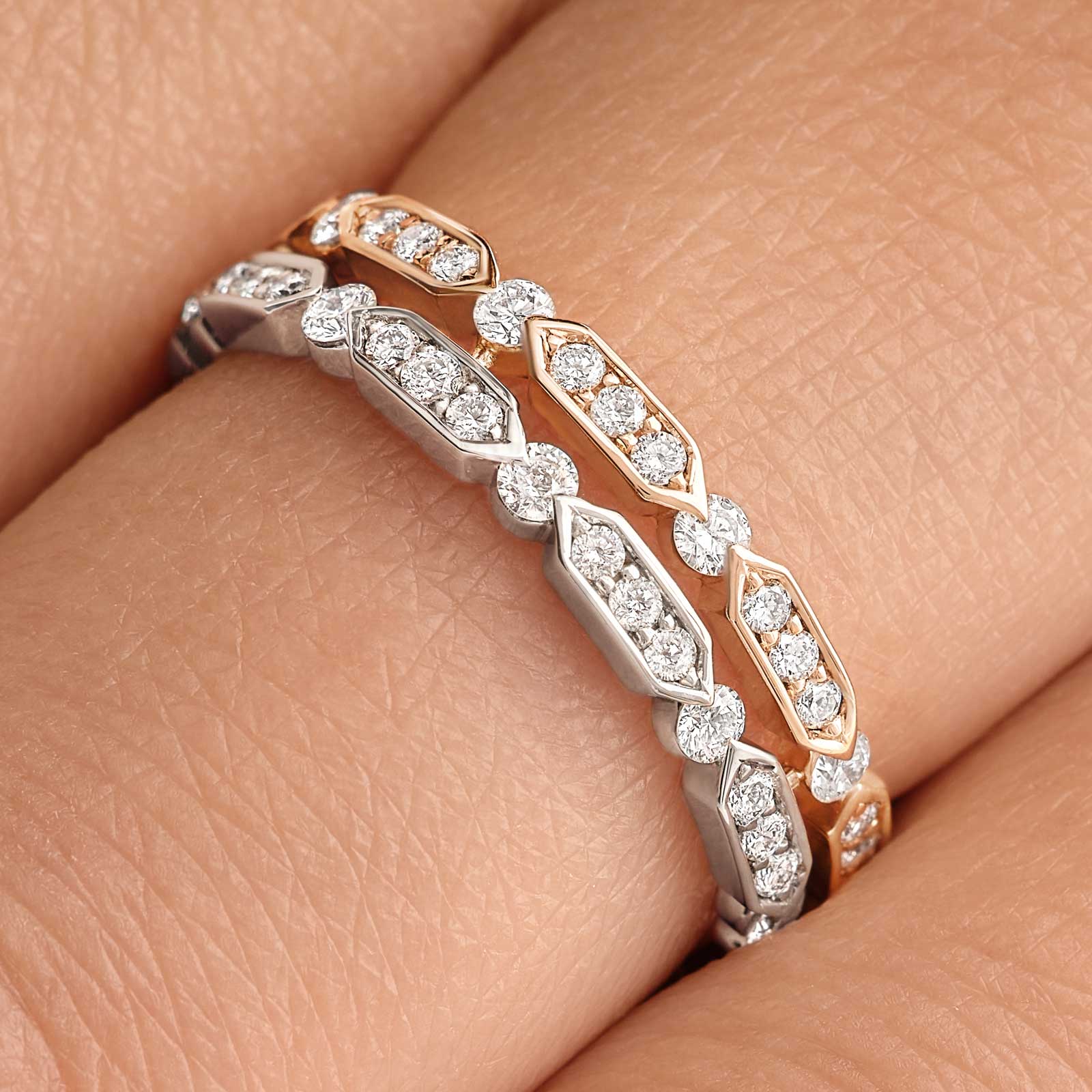 round-shaped-moissanite-minimalist-wedding-bands