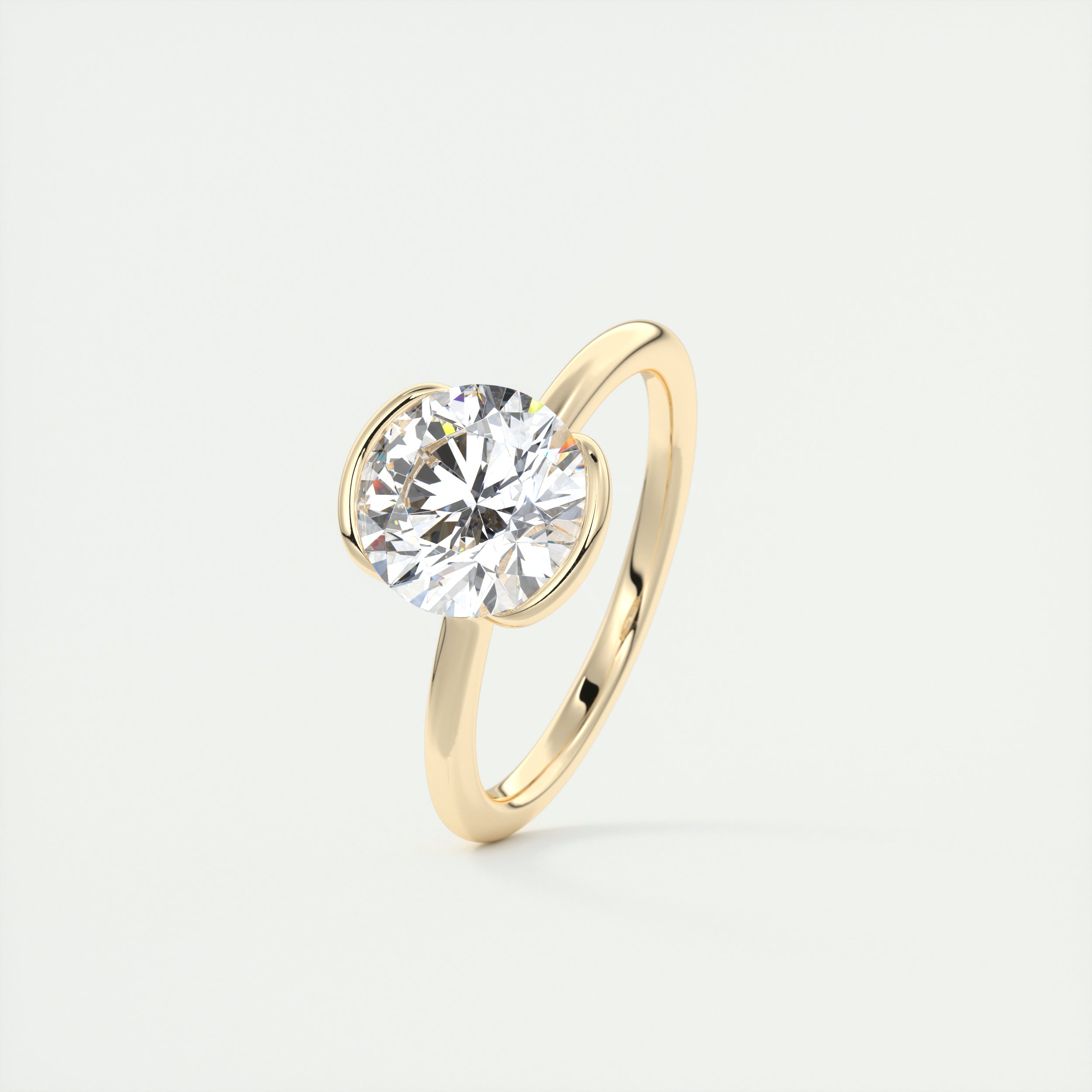 moissanite jewelry with lab-grown white topaz