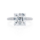 Asscher Cut Moissanite Ring