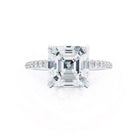 Asscher Cut Moissanite Ring