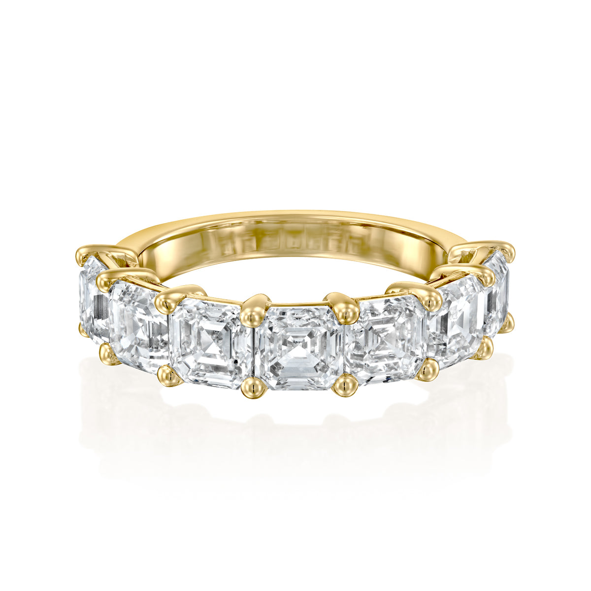 Asscher Cut Diamond Band