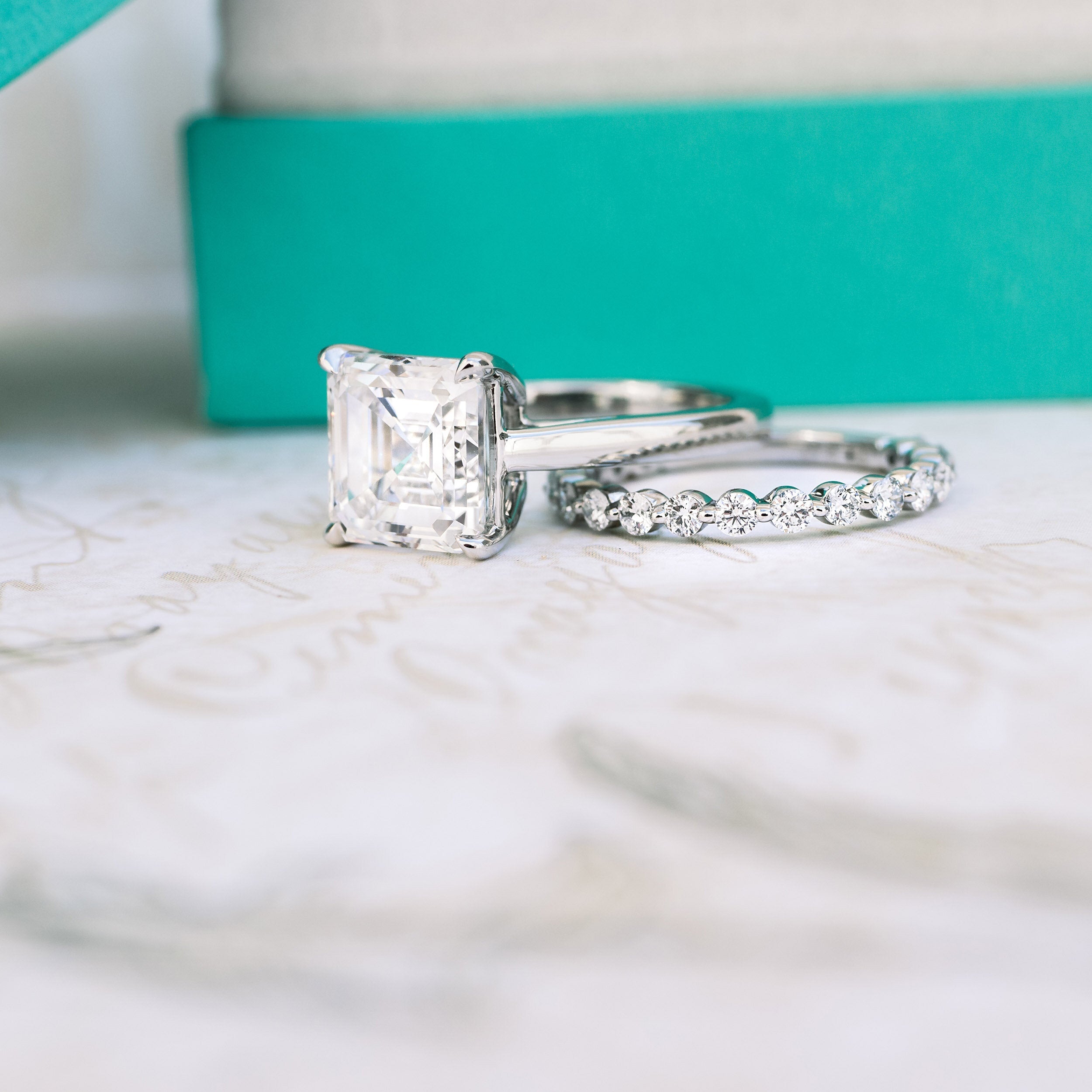 Asscher Solitaire Ring