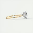 Asscher Moissanite Solitaire Ring