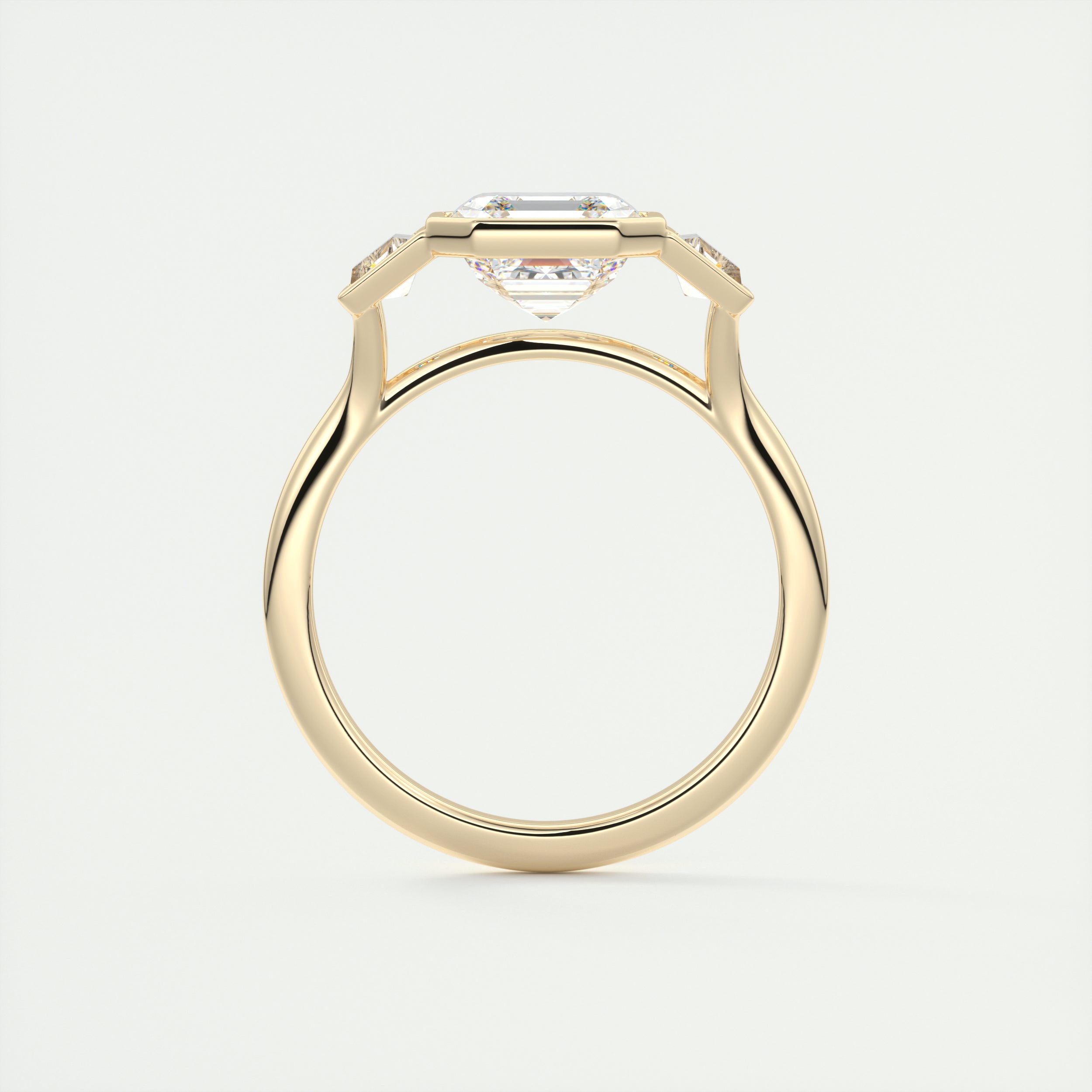 Vintage Inspired Asscher Ring