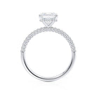 Asscher Moissanite Engagement Ring