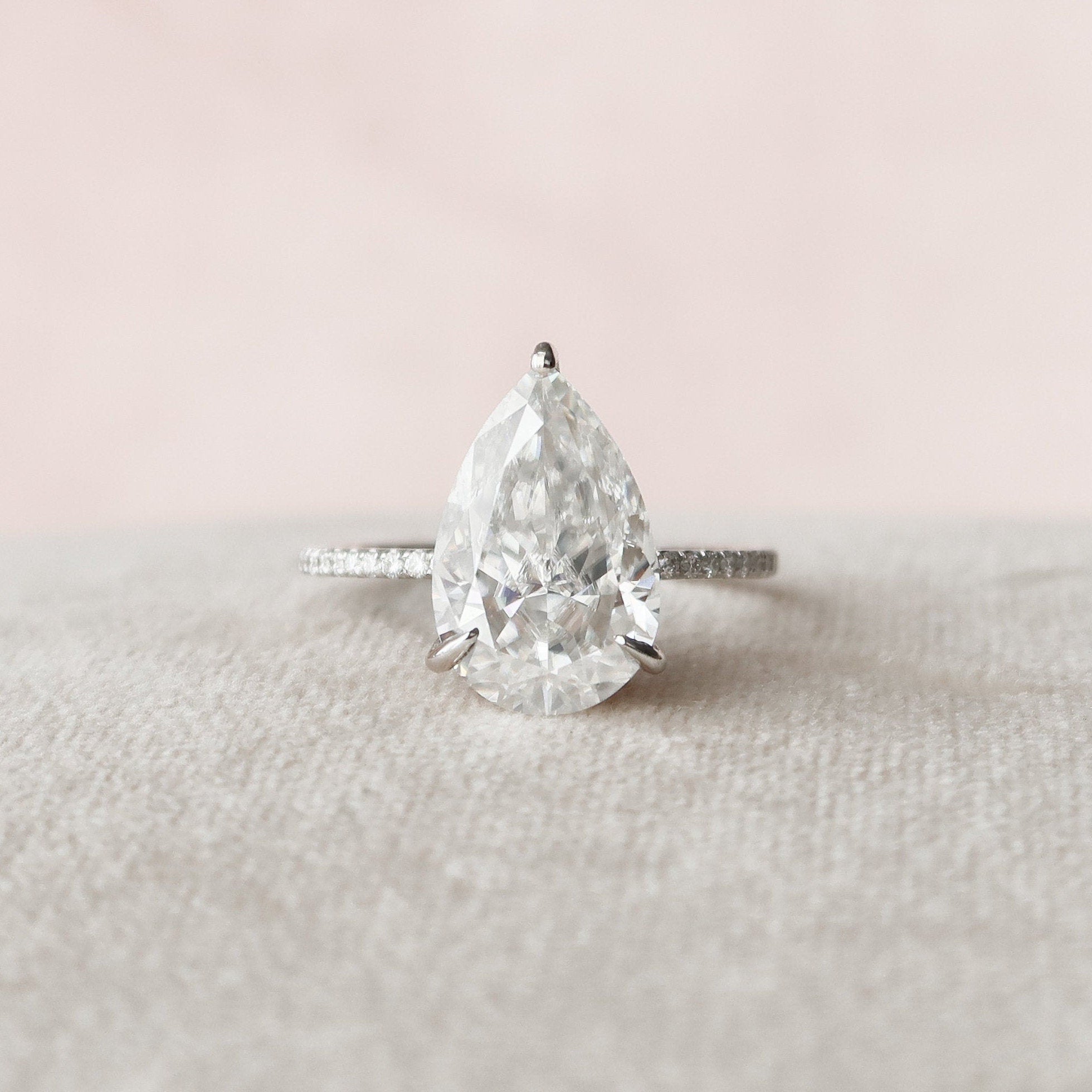Pear Cut Bridal Ring