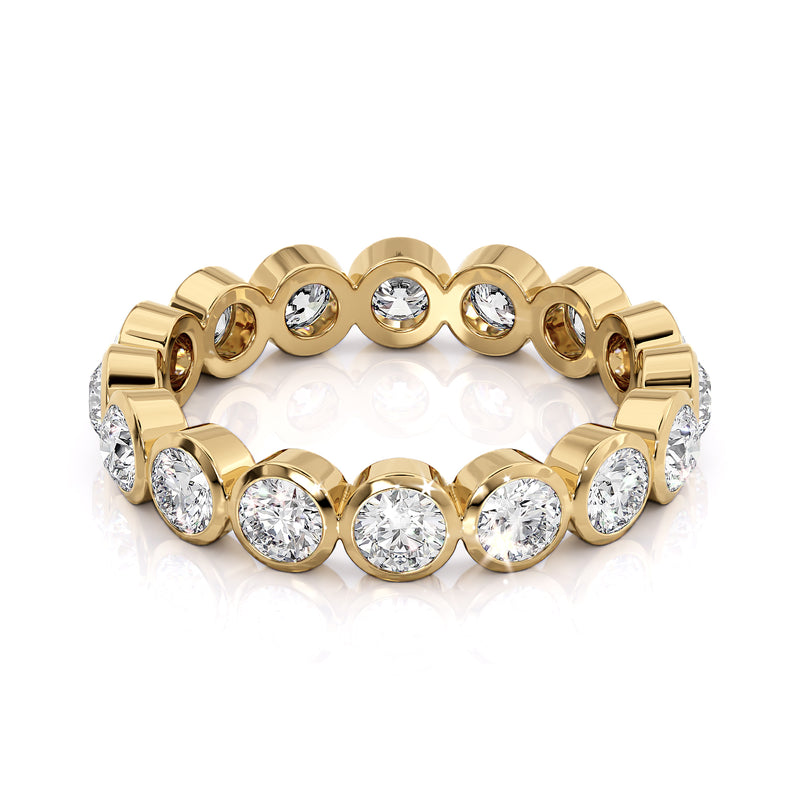 Bezel Set Diamond Wedding Ring