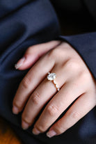 Pave Band Engagement Ring