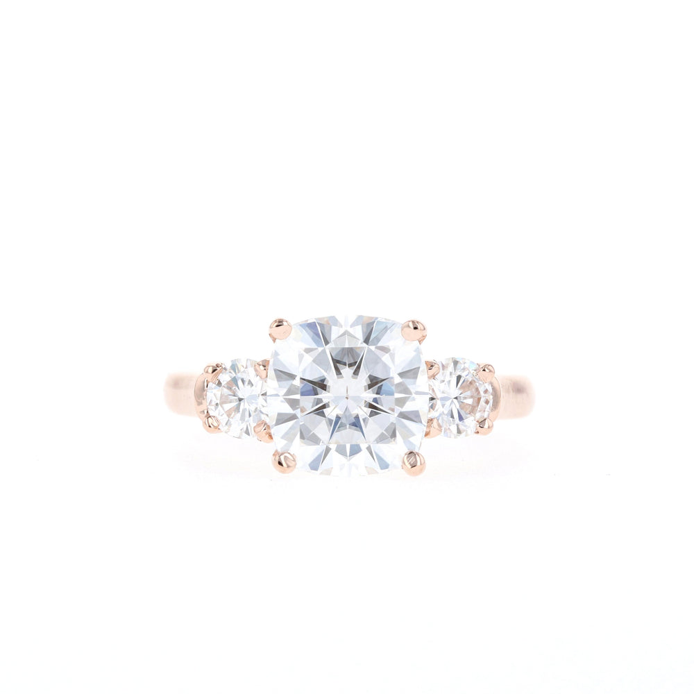Vintage Style Cushion Moissanite Ring