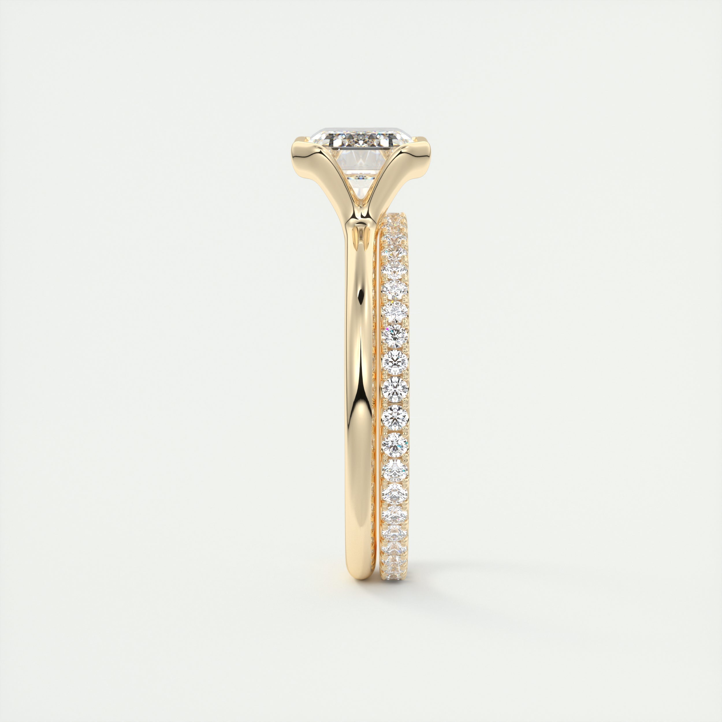 Solitaire Emerald Cut Ring
