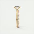 Solitaire Emerald Cut Ring