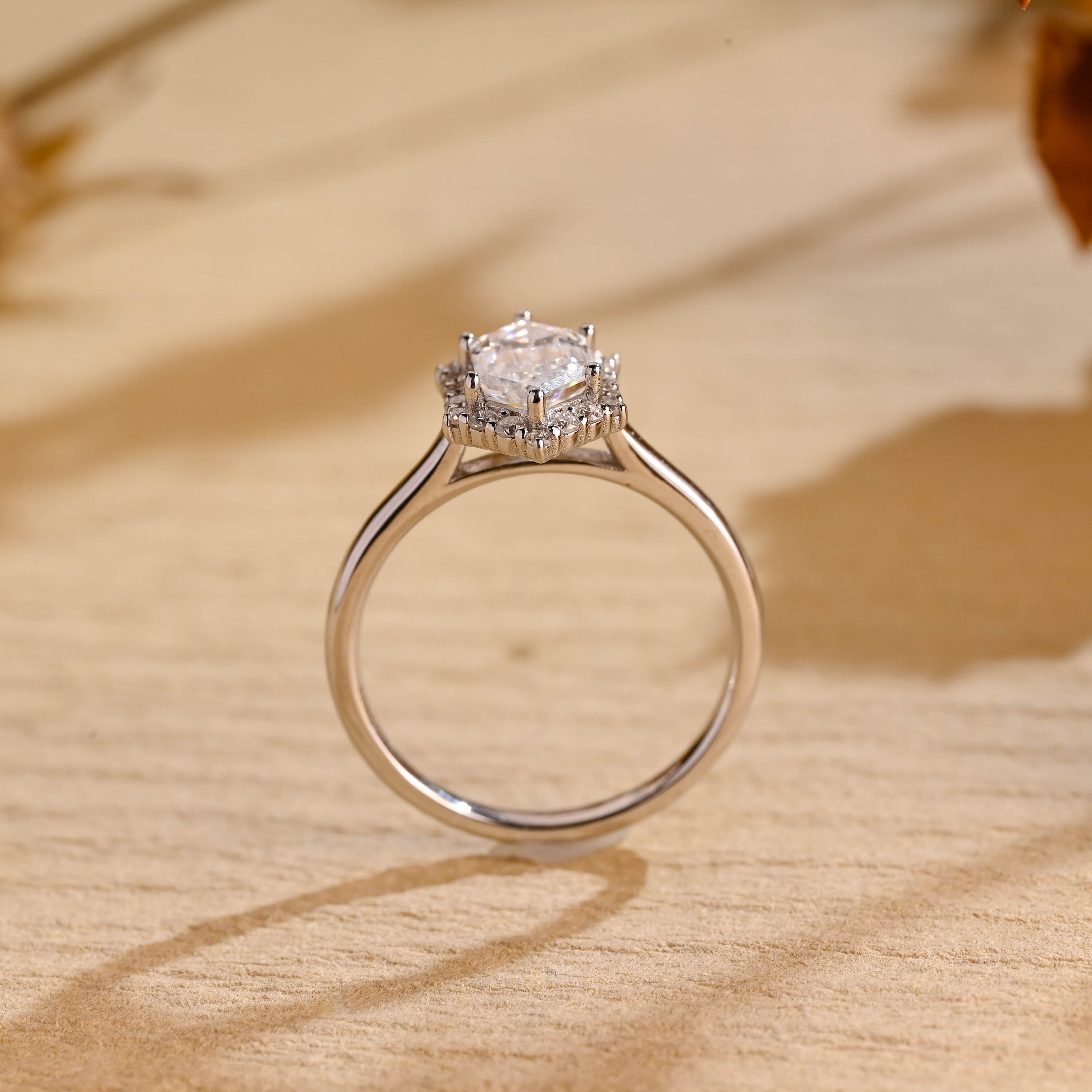 Luxury Moissanite Engagement Ring