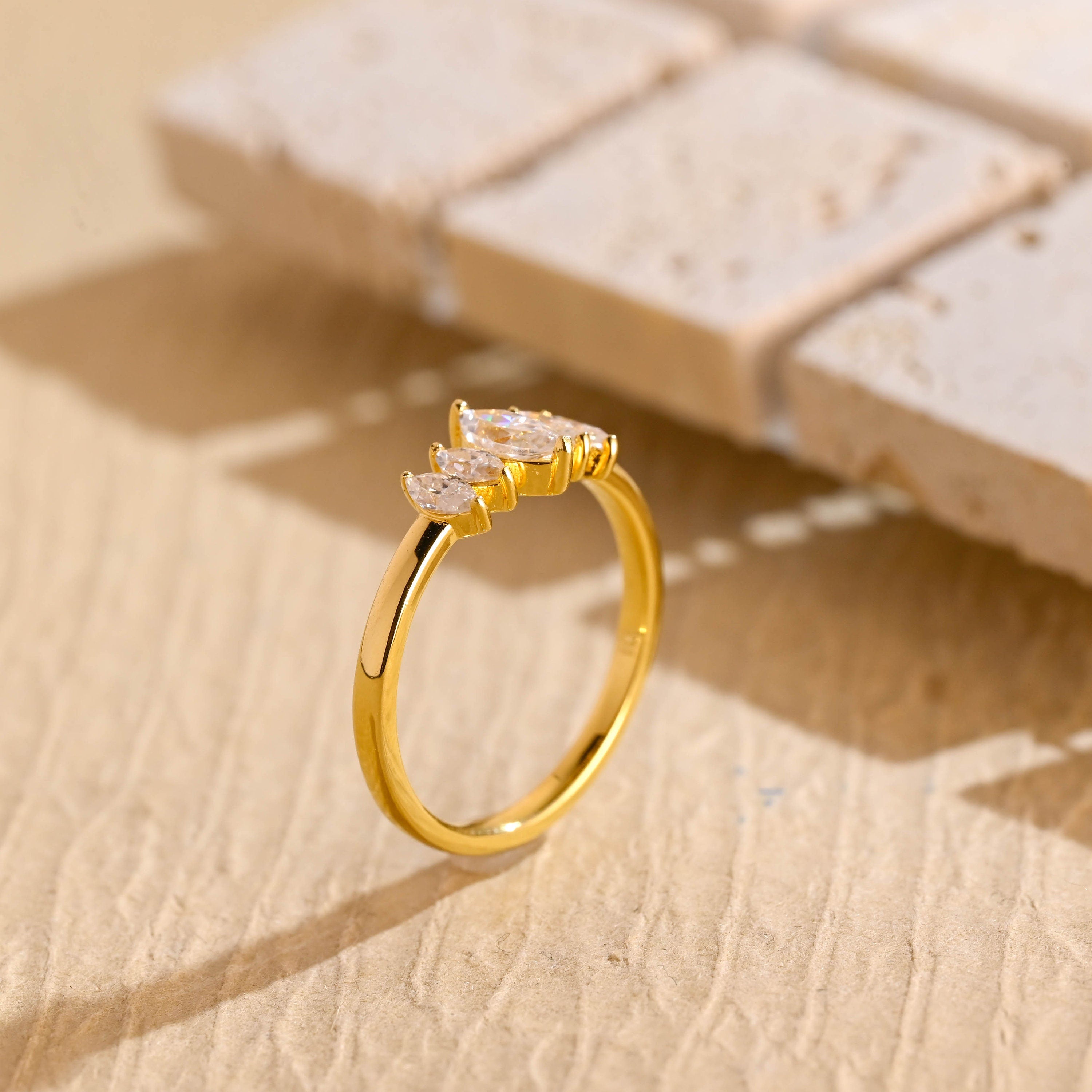 Diamond Five Stone Engagement Ring