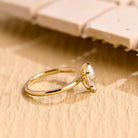 White Gold Marquise Moissanite Ring