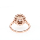 Sparkling Oval Moissanite Ring