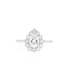 Pear Diamond Alternative Ring