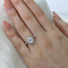 Halo Moissanite Engagement Ring