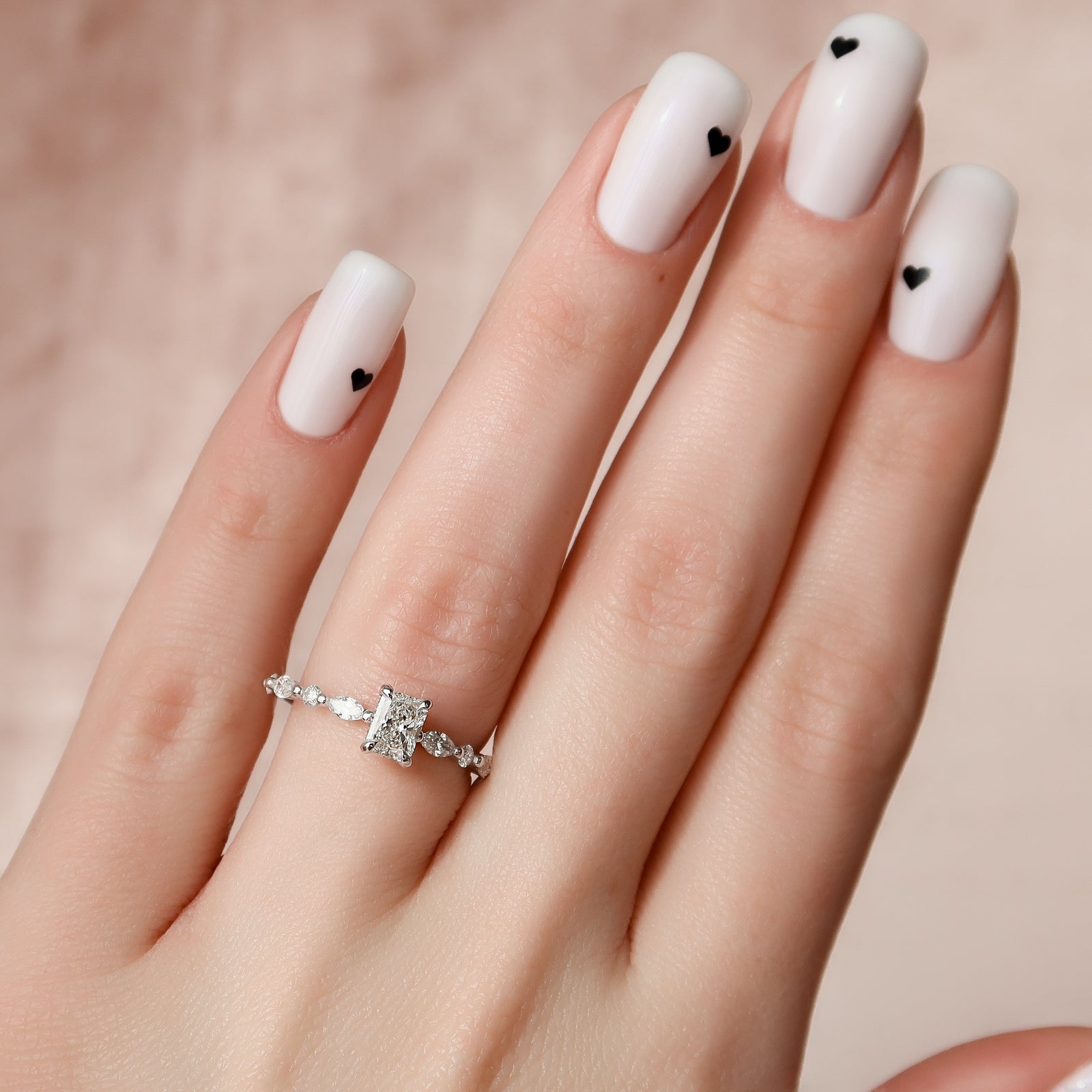 Affordable Radiant Moissanite Ring