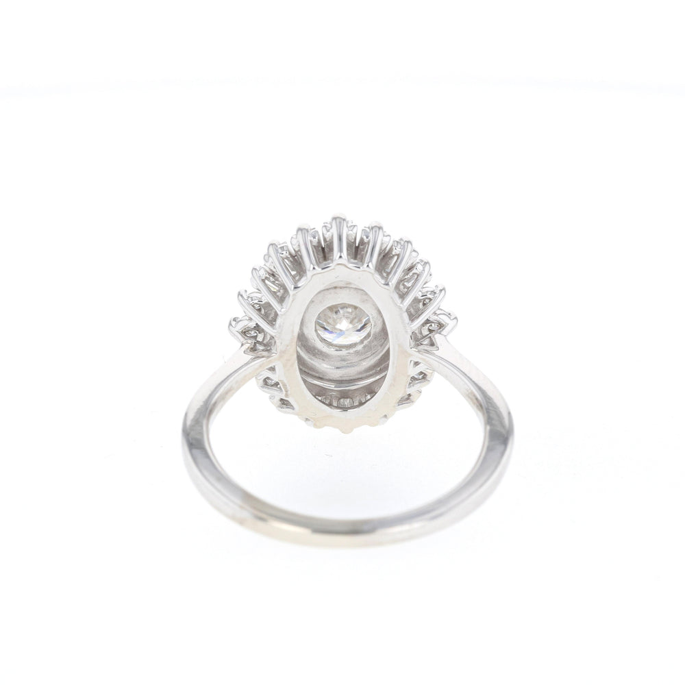 Floral Cluster Moissanite Ring