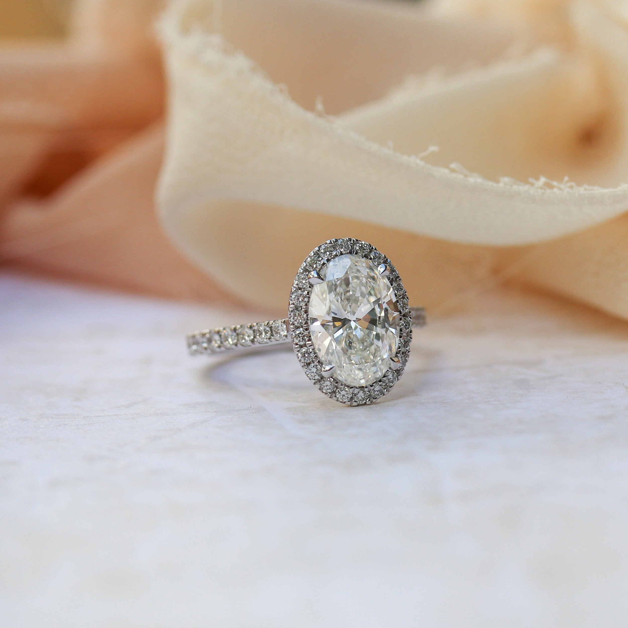 Halo Engagement Ring