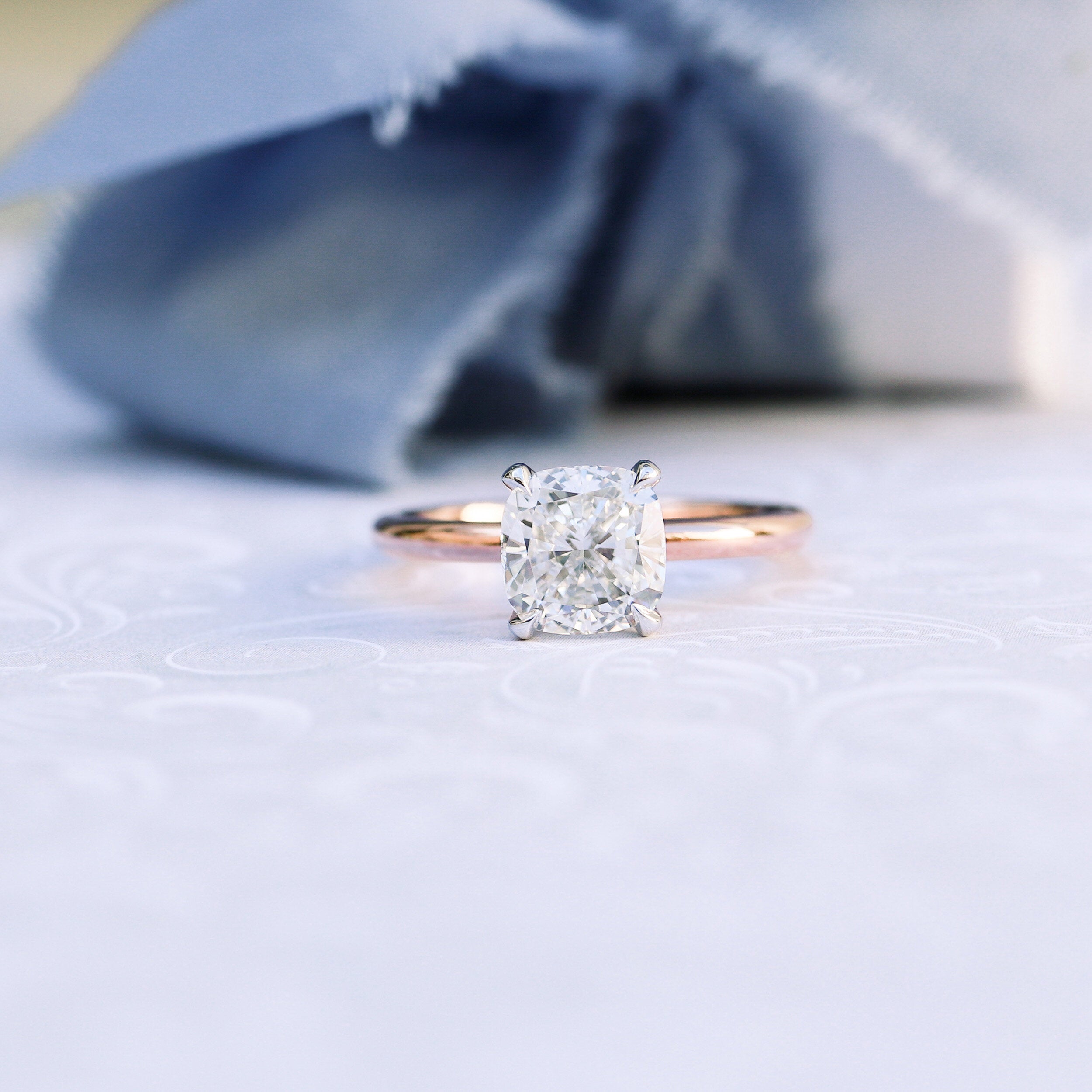 Solitaire Moissanite Ring