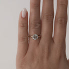 Moissanite dangle earrings
