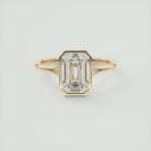 Bezel Set Moissanite Ring