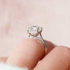 Hidden Halo Engagement Ring