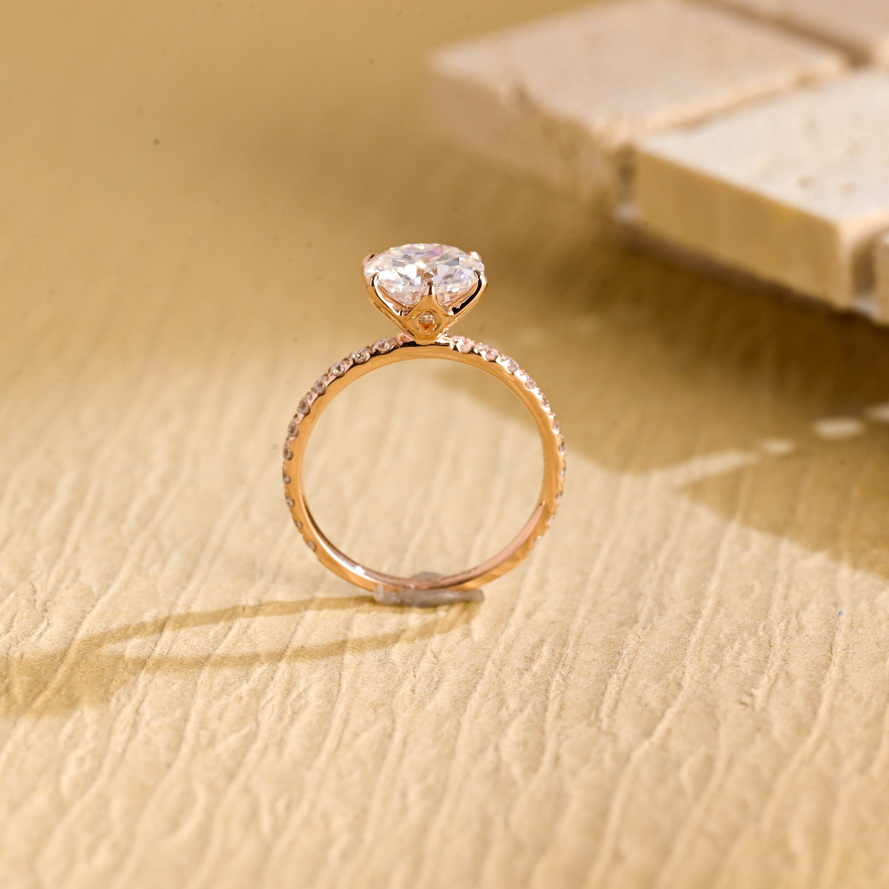 Lab Created Moissanite Ring