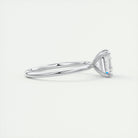 Asscher Shape Diamond Ring