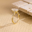 1ct pear engagement ring hidden halo pavé