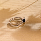 affordable luxury pear bezel engagement ring moissanite