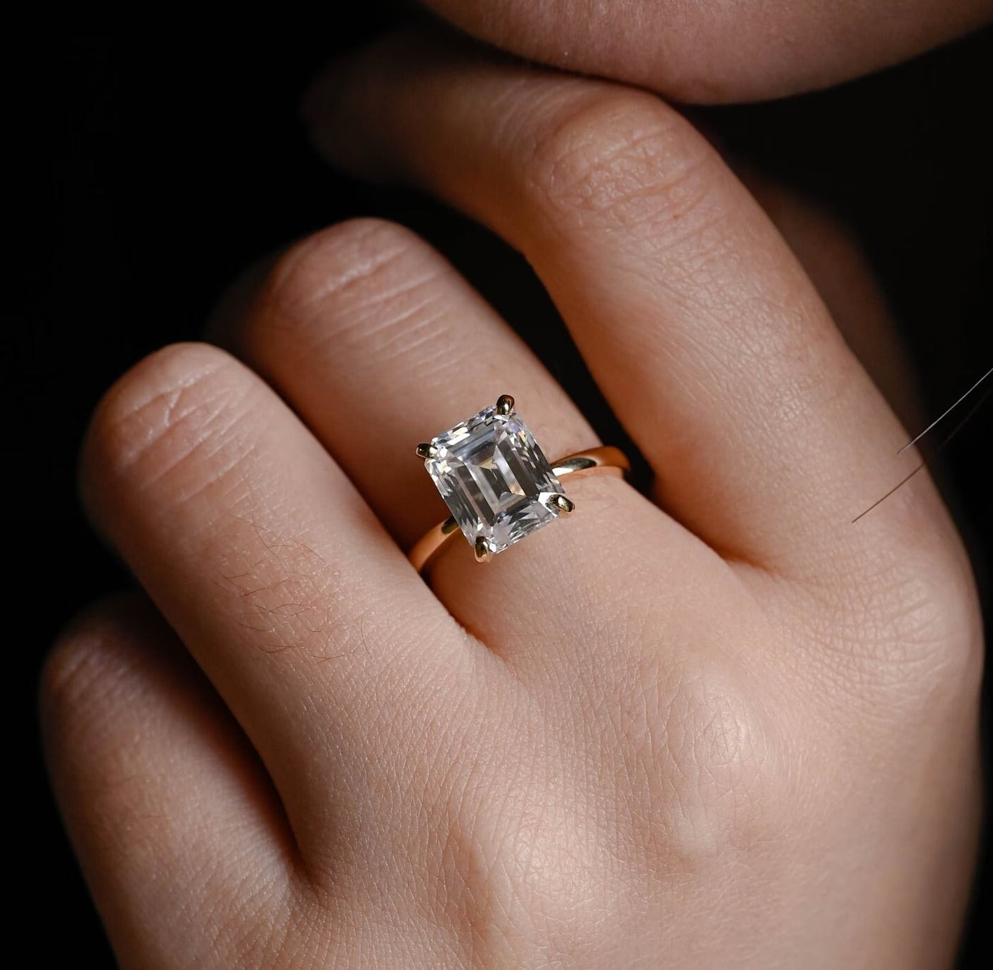 Luxury Moissanite Engagement Ring