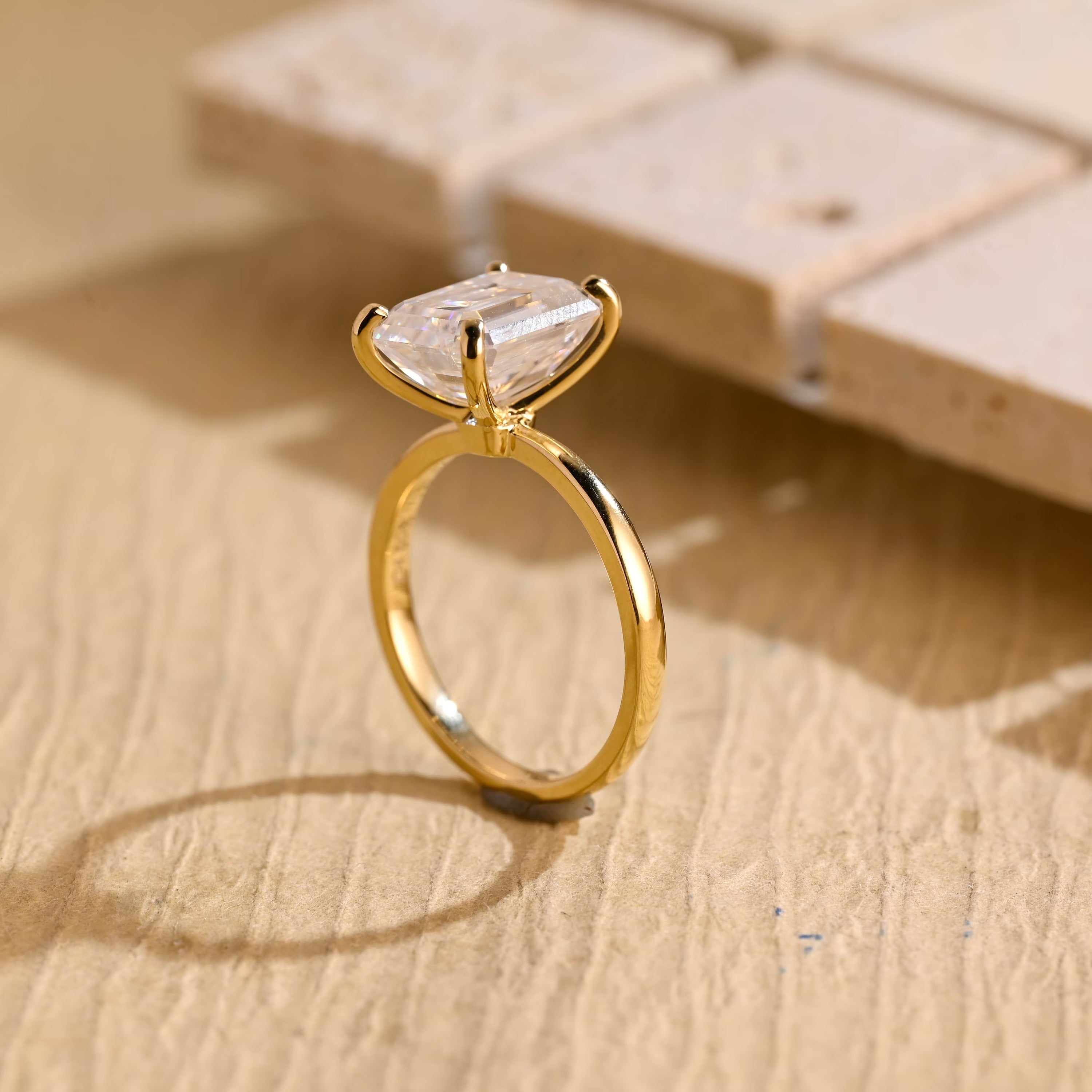 Moissanite Diamond Engagement Ring