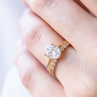 14K Rose Gold Engagement Ring