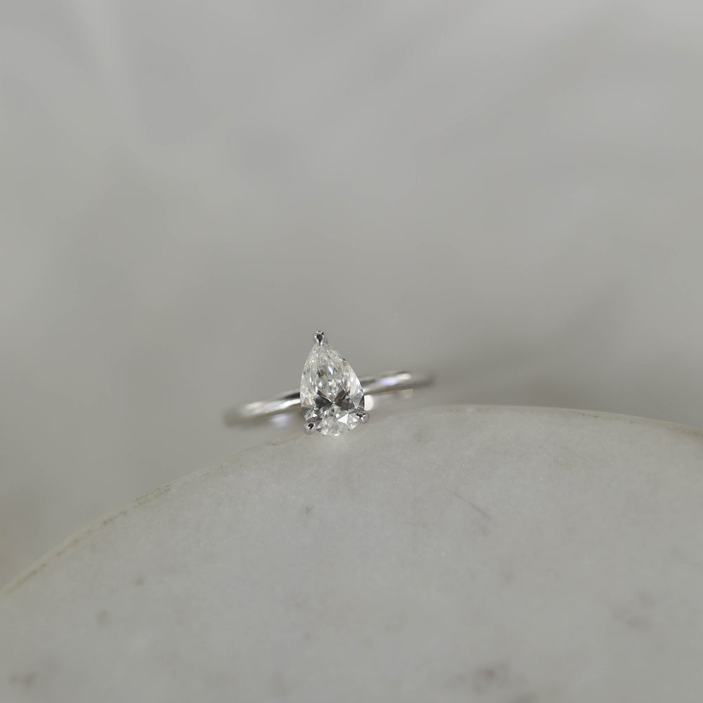 Solitaire Moissanite Ring
