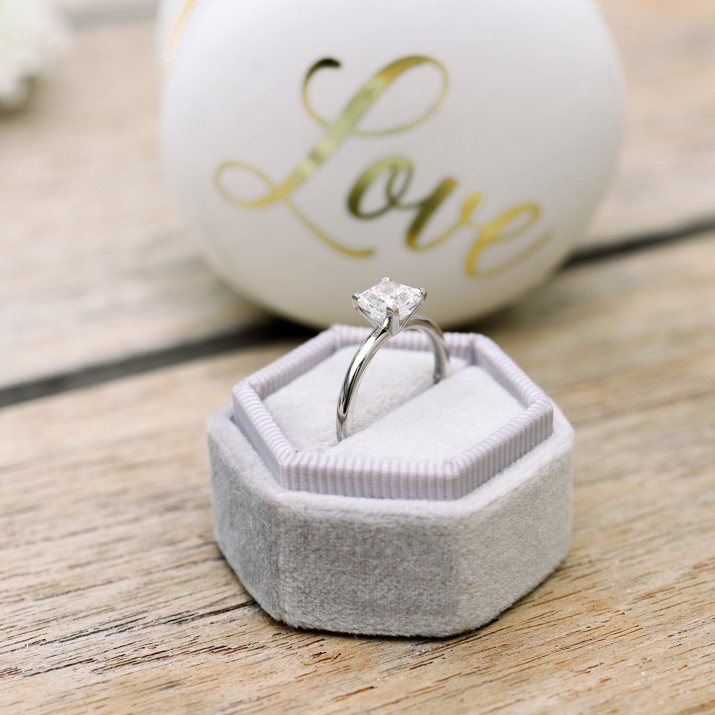 Luxury Moissanite Engagement Ring