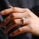White Gold Moissanite Ring