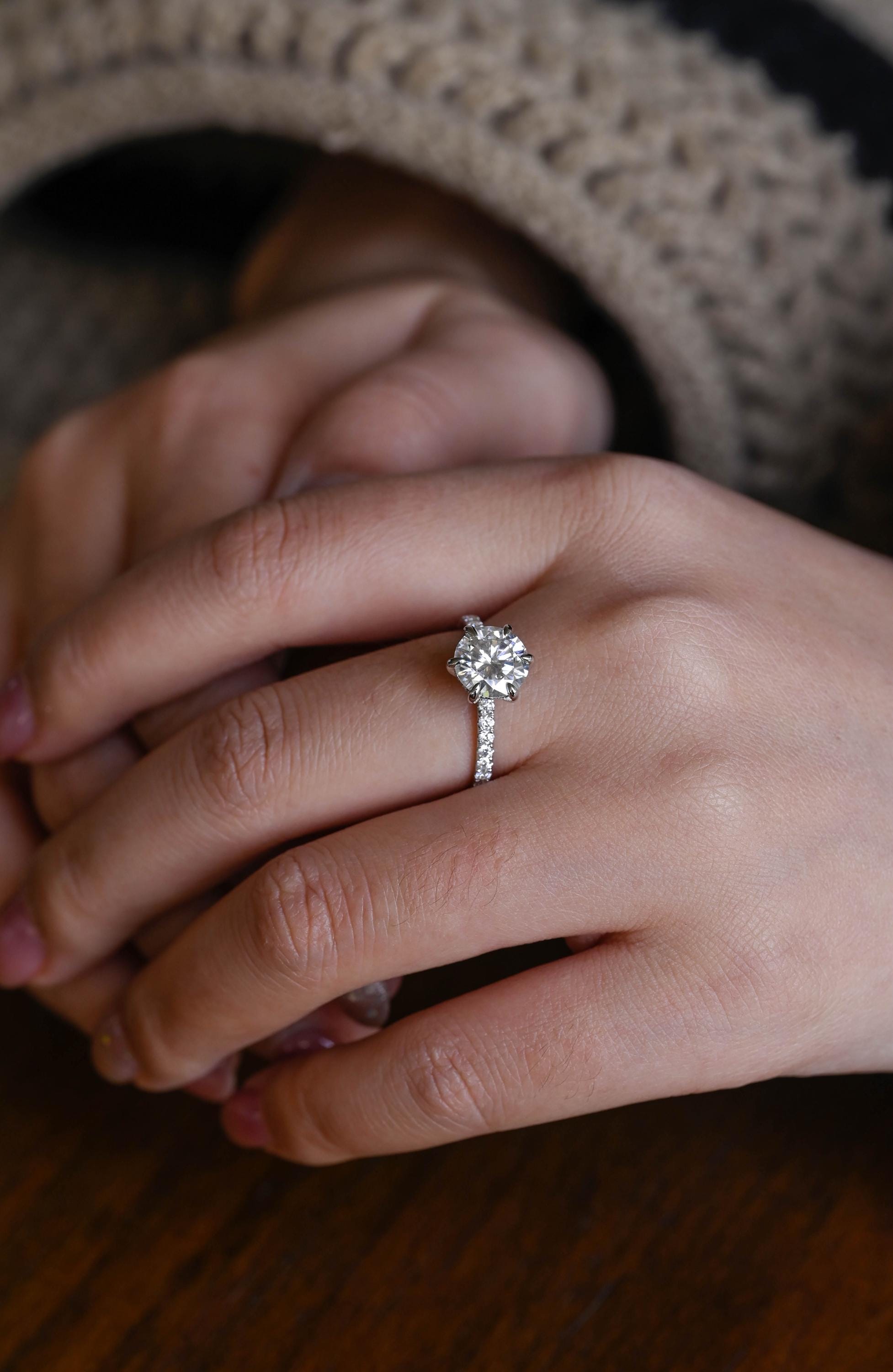 Ethical Diamond Alternative Ring