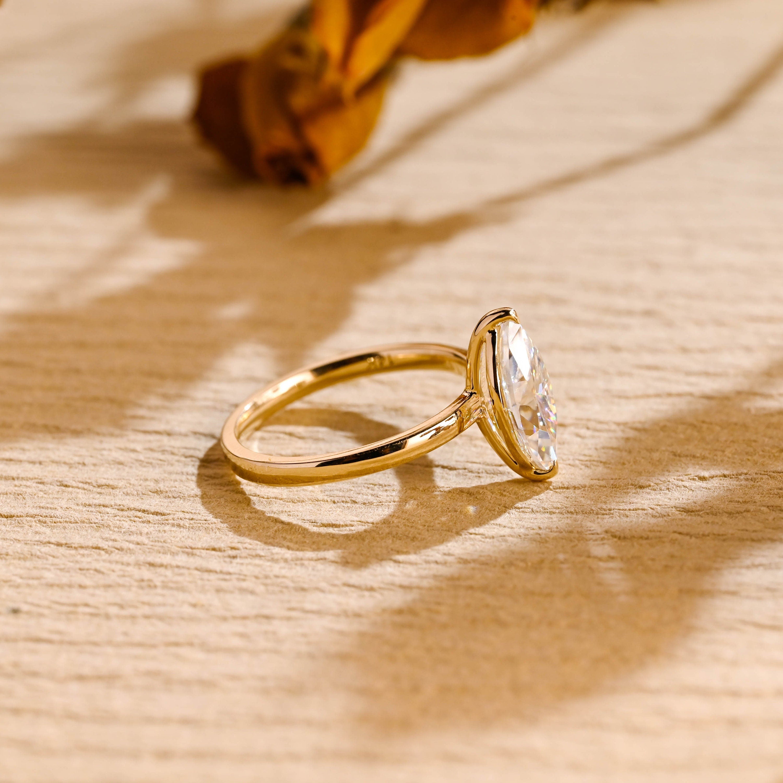 1.5 Carat Marquise Moissanite Ring