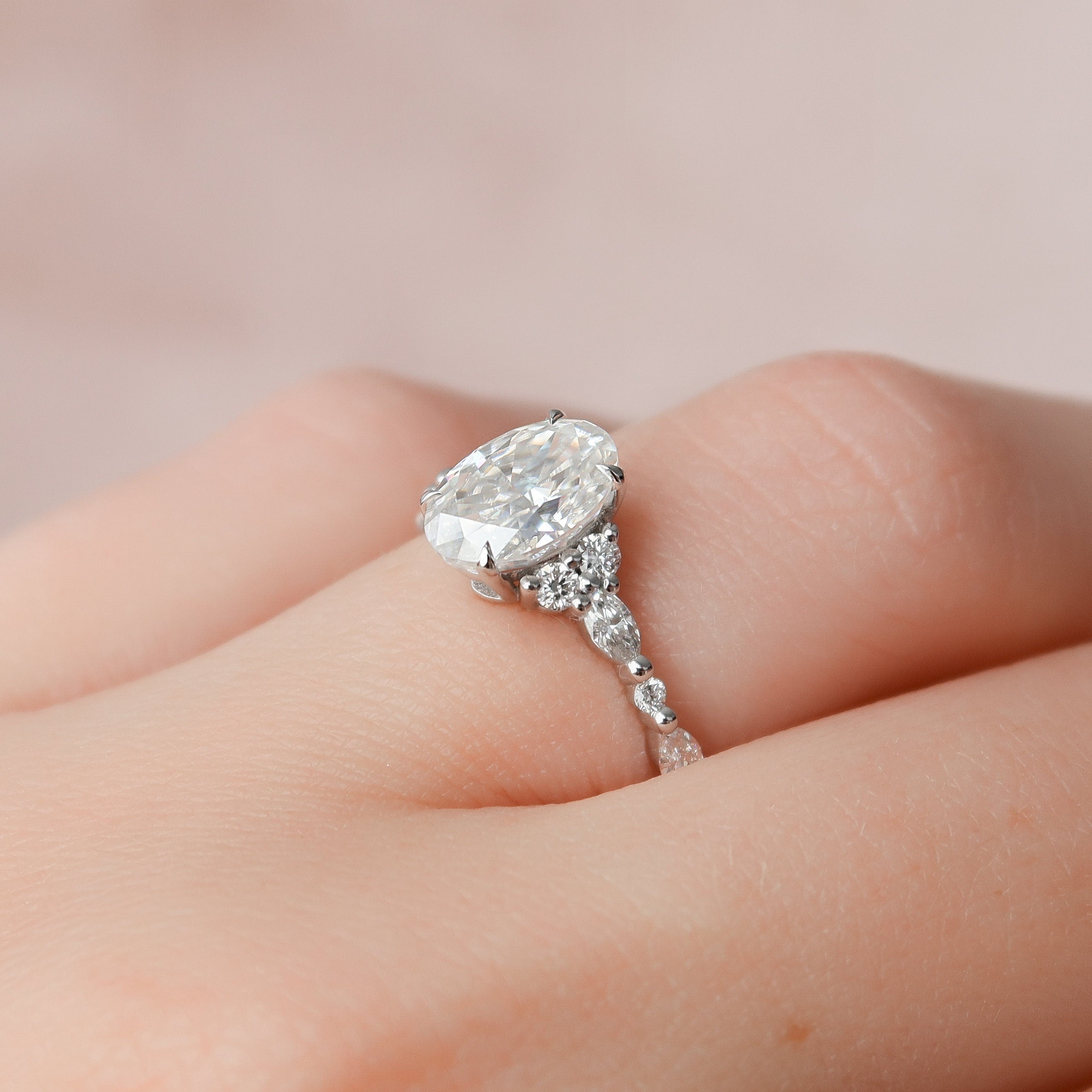 Oval Engagement Ring for Women