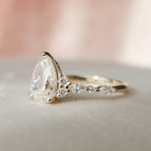 Pear Moissanite Ring for Women