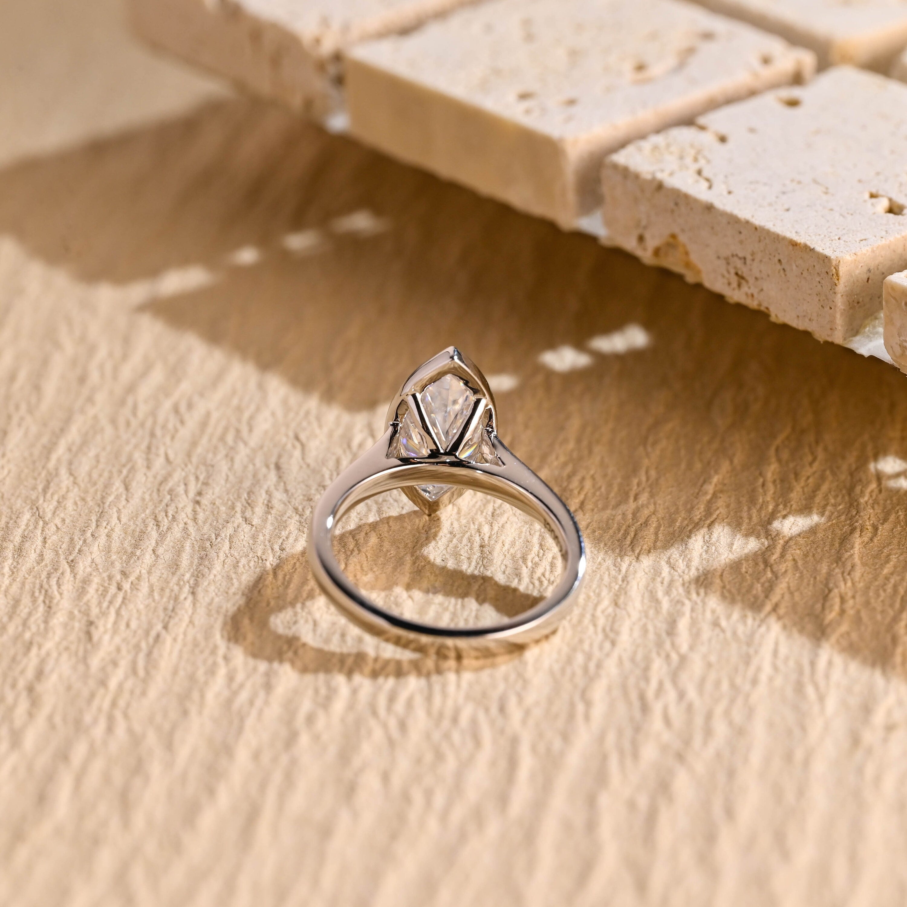 Solitaire Moissanite Ring