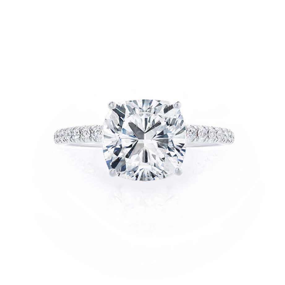 Cushion Cut Moissanite Ring