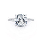 Cushion Cut Moissanite Ring